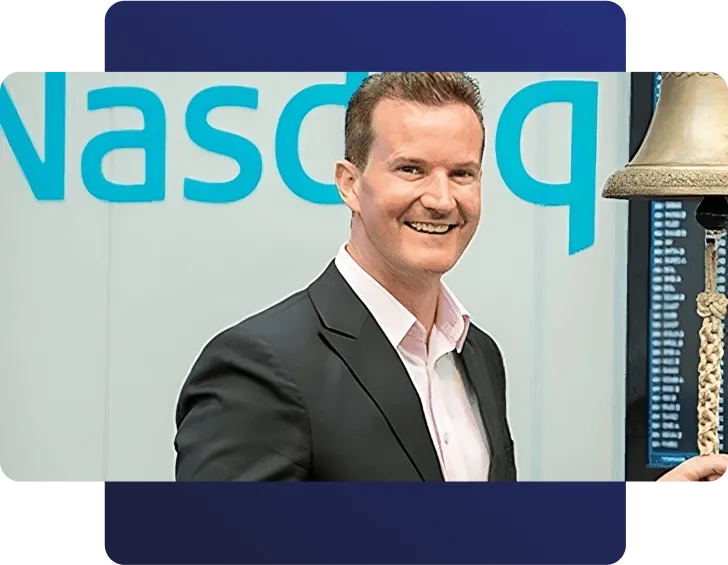 Jeremy on the platform of nasdaq