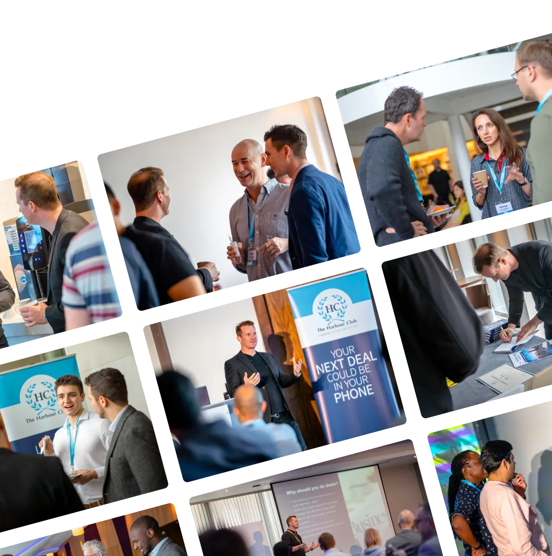 A grid of different images related HC Club